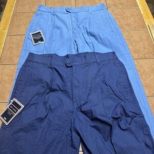 NWT Deadstock Vtg Sport Abouts Big Yank‎ Pants 36 x 28 Comfort Fit Blue Lot Of 2